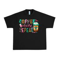 Black nurse coffee repeat Urban Heavy Tee - Jasminsmagicworld