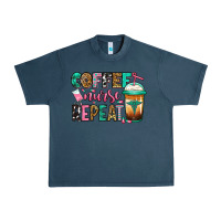 Midnight Navy nurse coffee repeat Urban Heavy Tee - Jasminsmagicworld