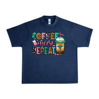 Navy nurse coffee repeat Urban Heavy Tee - Jasminsmagicworld