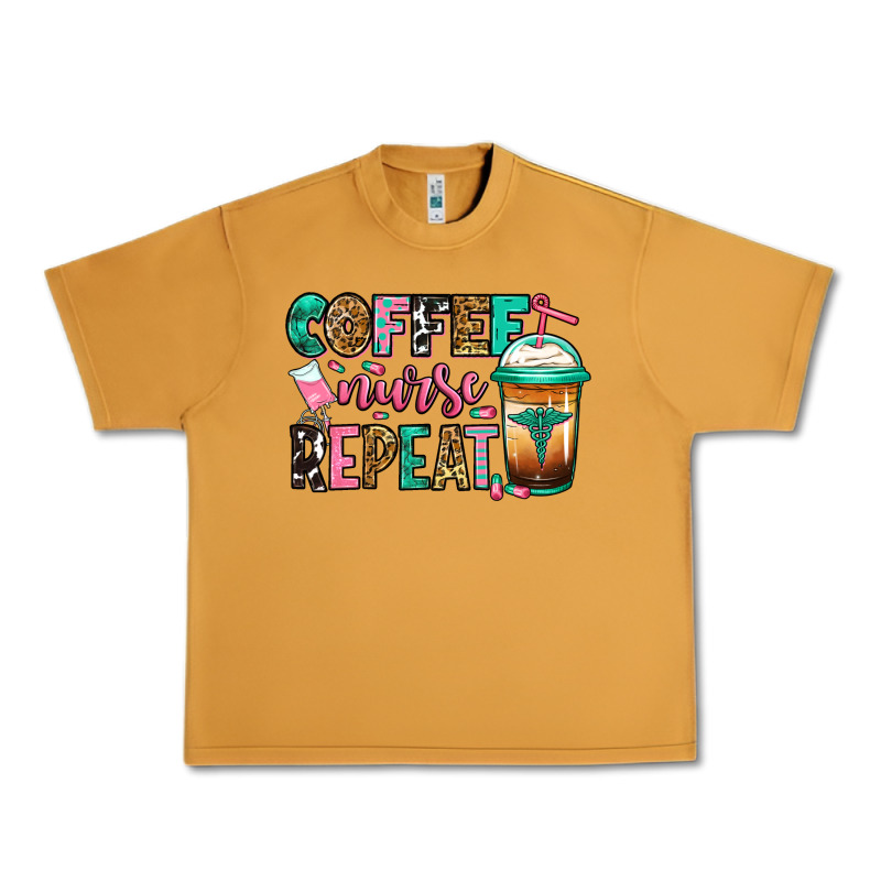 Nurse Coffee Repeat Urban Heavy Tee by Jasminsmagicworld | Teevron