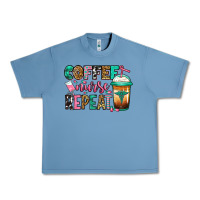 Pebble Blue nurse coffee repeat Urban Heavy Tee - Jasminsmagicworld