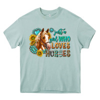 Arona western just a girl who loves horses Heavy Core Tee - texasbilliewilder