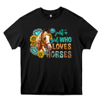Black western just a girl who loves horses Heavy Core Tee - texasbilliewilder