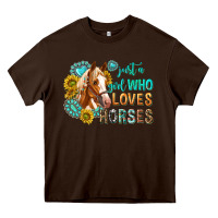 Chocolate Brown western just a girl who loves horses Heavy Core Tee - texasbilliewilder