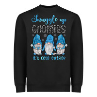 Black snuggle up gnomies it's cold outside Heavyweight Sweatshirt - JahusDesignShop
