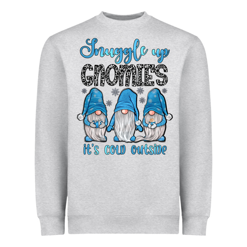 Snuggle Up Gnomies It's Cold Outside Heavyweight Sweatshirt by JahusDesignShop | Teevron