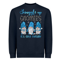Navy snuggle up gnomies it's cold outside Heavyweight Sweatshirt - JahusDesignShop