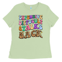 Matcha expensive diffucult and talks back Ladies Tee - MaliasSmallBusiness