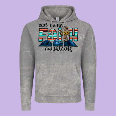 Can Move Faith Mountains Vintage Hoodie Designed By Cowhidedigitalart