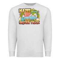 Oatmeal Heather Happy Easter truck Premium Sweatshirt - LillyAllenDesigns