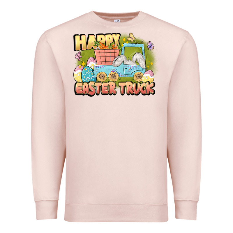Happy Easter Truck Premium Sweatshirt by LillyAllenDesigns | Teevron