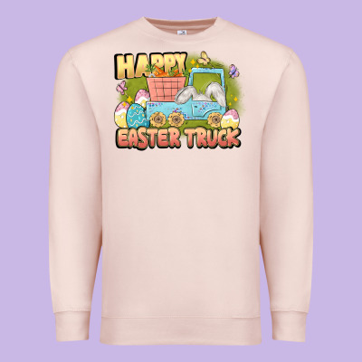 Happy Easter Truck Premium Sweatshirt Designed By Lillyallendesigns