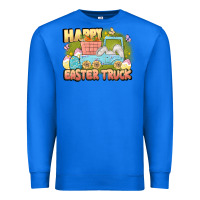 True Royal Happy Easter truck Premium Sweatshirt - LillyAllenDesigns