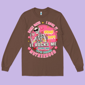 Funny Motherhood Long Sleeve Tee Designed By Jahusdesignshop