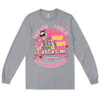 Heather Grey funny motherhood Long Sleeve Tee - JahusDesignShop