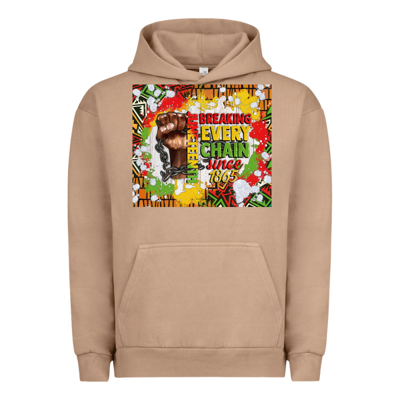 Juneteenth Breaking Every Chain Since 1865 Urban Hoodie by CowGirlArtShop | Teevron