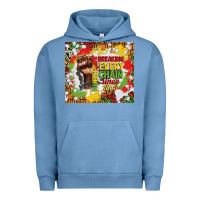 Pigment Pebble Blue juneteenth breaking every chain since 1865 Urban Hoodie - CowGirlArtShop