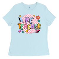 Baby Blue pe teacher Ladies Tee - MaliasSmallBusiness