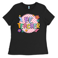 Black pe teacher Ladies Tee - MaliasSmallBusiness