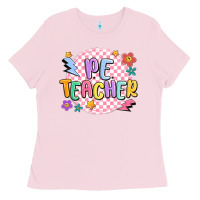 Bubblegum Pink pe teacher Ladies Tee - MaliasSmallBusiness