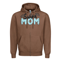 Chestnut swim mom Zipper Hoodie - MaliasSmallBusiness