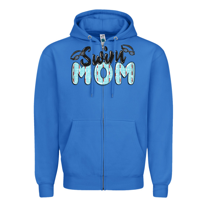 Swim Mom Zipper Hoodie by MaliasSmallBusiness | Teevron