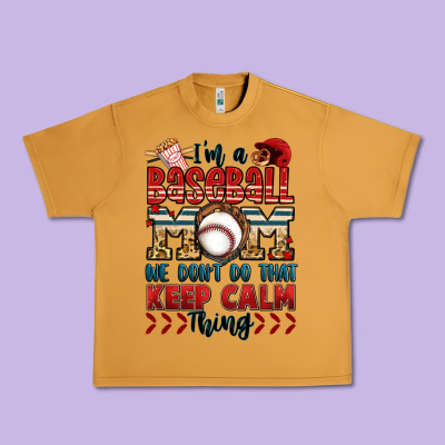 I'm A Baseball Mom We Don't Do That Keep Calm Thin Urban Heavy Tee Designed By Jasminsmagicworld