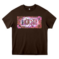 Chocolate Brown Valentine's Day Nurse Love Heavy Core Tee - RanaPortraitStore