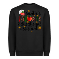 Black santa's favorite educational assistant Heavyweight Sweatshirt - AdoDesignShop