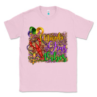 Bubblegum Pink mardi gras vibes crawfish mask and fleur de lis Classic Tee - Artiststas
