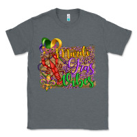 Charcoal Heather mardi gras vibes crawfish mask and fleur de lis Classic Tee - Artiststas