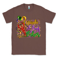 Chestnut mardi gras vibes crawfish mask and fleur de lis Classic Tee - Artiststas