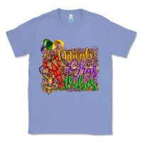Colony Blue mardi gras vibes crawfish mask and fleur de lis Classic Tee - Artiststas
