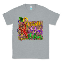 Heather Grey mardi gras vibes crawfish mask and fleur de lis Classic Tee - Artiststas