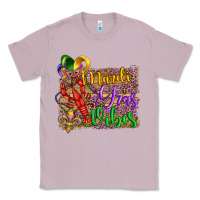 Lilac mardi gras vibes crawfish mask and fleur de lis Classic Tee - Artiststas