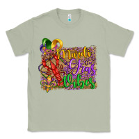 Matcha mardi gras vibes crawfish mask and fleur de lis Classic Tee - Artiststas
