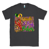 Smoke mardi gras vibes crawfish mask and fleur de lis Classic Tee - Artiststas