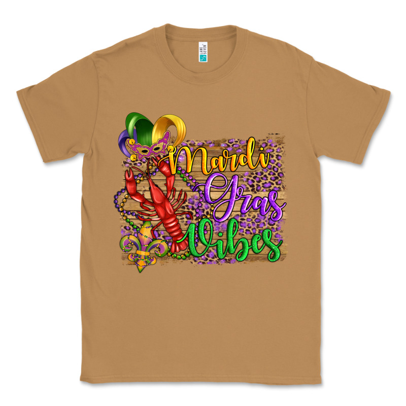 Mardi Gras Vibes Crawfish Mask And Fleur De Lis Classic Tee by Artiststas | Teevron