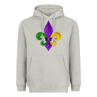 Moon Dust mardi gras fleur de lis Heavyweight Hoodie - LillyAllenDesigns