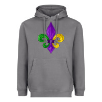 Storm mardi gras fleur de lis Heavyweight Hoodie - LillyAllenDesigns