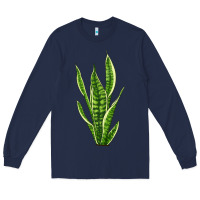 Navy snake plant Long Sleeve Tee - LillyAllenDesigns