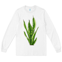 White snake plant Long Sleeve Tee - LillyAllenDesigns