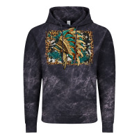 Cloud Black indian headdress with background Vintage Hoodie - HRA Design Shop