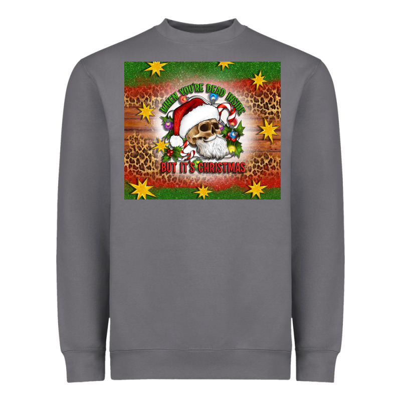When You're Dead Inside But It's Christmas Heavyweight Sweatshirt by Artiststas | Teevron