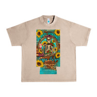 French Oak i hate everyone but coffee helps western skeleton coffee sunflowers 12 Urban Heavy Tee - Artiststas