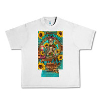 I Hate Everyone But Coffee Helps Western Skeleton Coffee Sunflowers 12 Urban Heavy Tee | Teevron