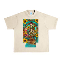 Sandshell i hate everyone but coffee helps western skeleton coffee sunflowers 12 Urban Heavy Tee - Artiststas
