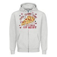 Dove Grey you'll always have a pizza my heart Zipper Hoodie - MaliasSmallBusiness
