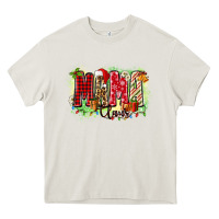 Cream mama claus Heavy Core Tee - Zillion Design Studio