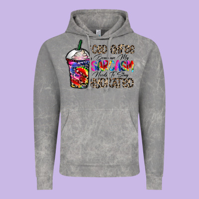 Coffee Because My Sarcasm Needs To Stay Png Vintage Hoodie Designed By Cowhidedigitalart